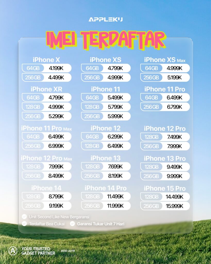 PROMO iPhone Magelang Temanggung Kendal Terbaru April 20262