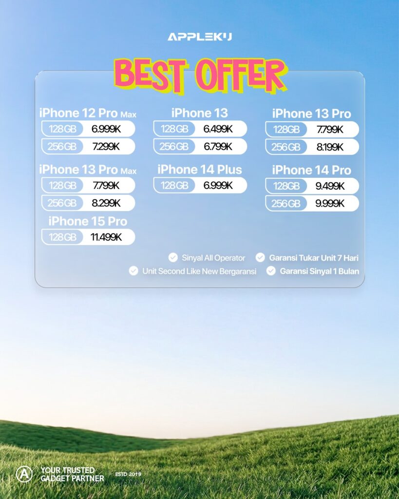 PROMO iPhone Magelang Temanggung Kendal Terbaru April 20263