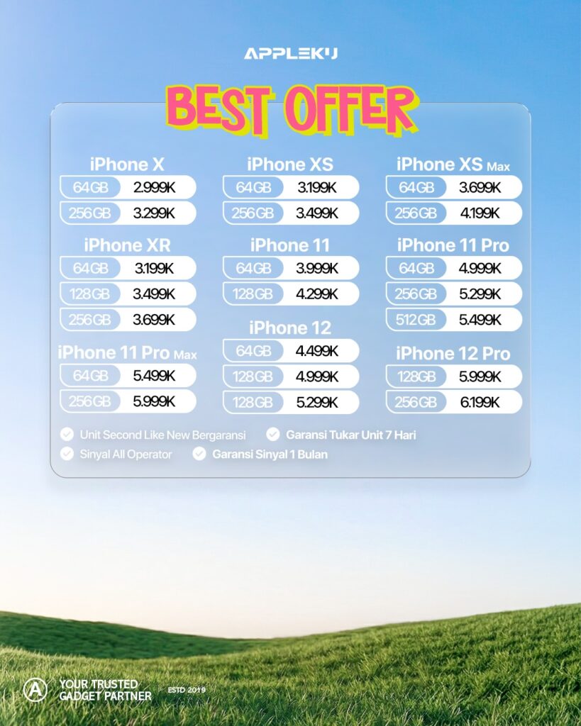 PROMO iPhone Magelang Temanggung Kendal Terbaru April 20264