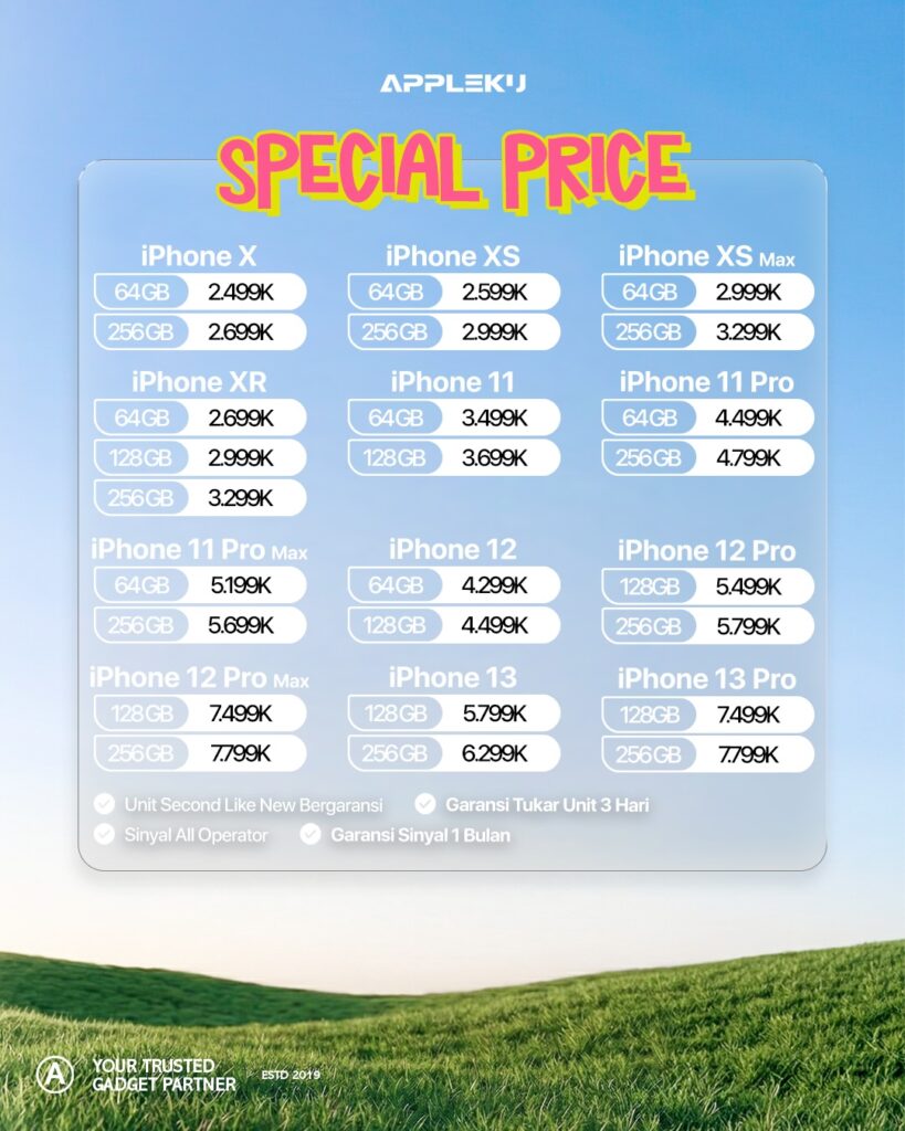 PROMO iPhone Magelang Temanggung Kendal Terbaru April 20265