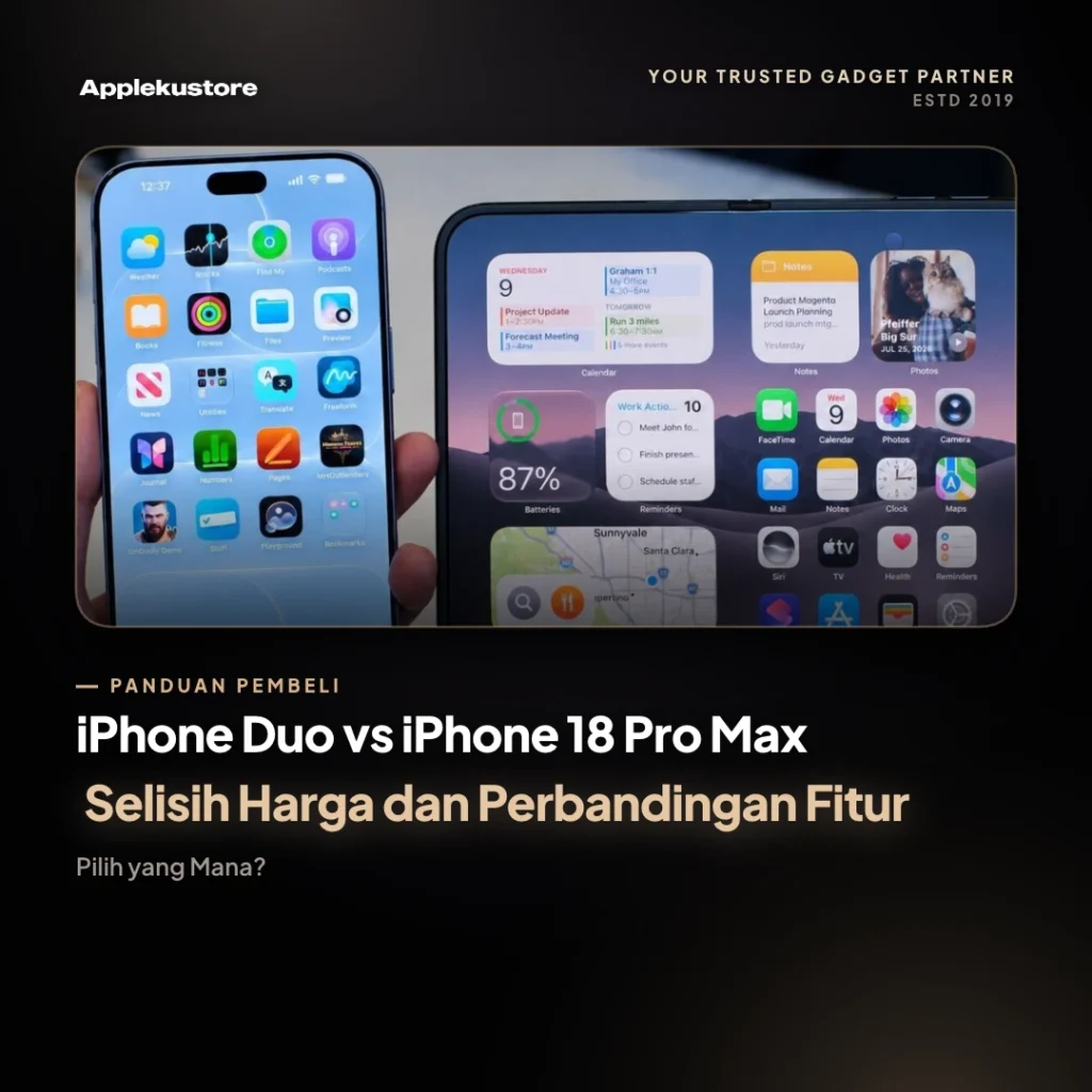 iPhone Duo vs iPhone 18 Pro Max: Selisih Harga dan Perbandingan Fitur, Pilih yang Mana?