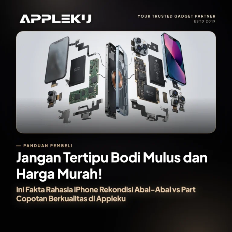 Jangan Tertipu Bodi Mulus dan Harga Murah! Ini Fakta Rahasia iPhone Rekondisi Abal-Abal vs Part Copotan Berkualitas di Appleku