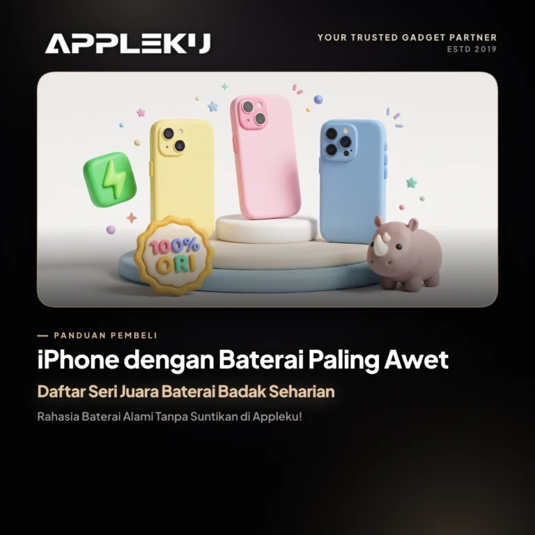 iPhone dengan Baterai Paling Awet: Daftar Seri Juara Baterai Badak Seharian & Rahasia Baterai Alami Tanpa Suntikan di Appleku!